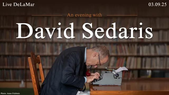 An evening with David Sedaris (NL)